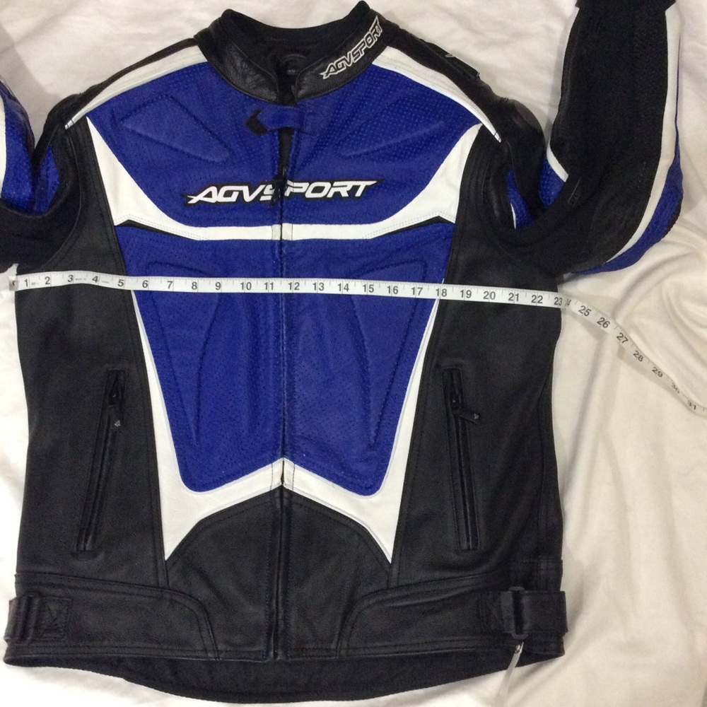 AGV Sport Laguna Leather Motorcycle ๐ Jacket ๐ - Picture 4 of 8